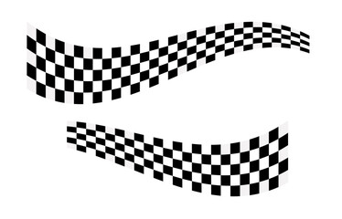 Race flag background. Checkered flag. Black and white checker. Finishing flag. Automotive graphics. Race motorsport concept. Vector illustration