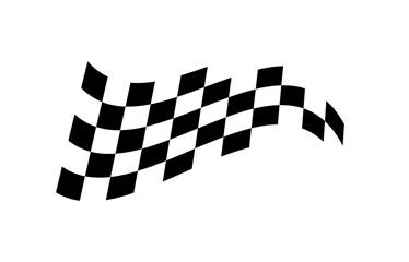 Race flag background. Checkered flag. Black and white checker. Finishing flag. Automotive graphics. Race motorsport concept. Vector illustration