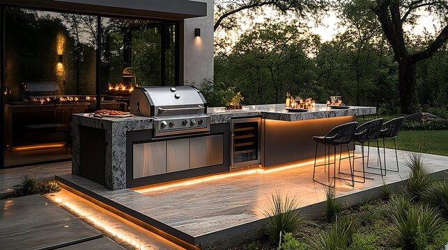 outdoor grill bar