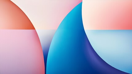 A harmonious blend of abstract forms and gradients, where light fades to shadow in a gentle, poetic transition of color