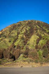 A scenic beautiful view of mountain in the morning around Bromo