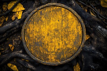 Fototapeta premium Background image of wood slice with detailed wooden texture for stocks.