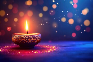 Diwali festivities, celebratory setting for diwali, creative banner for diwali, diwali festival promotional poster