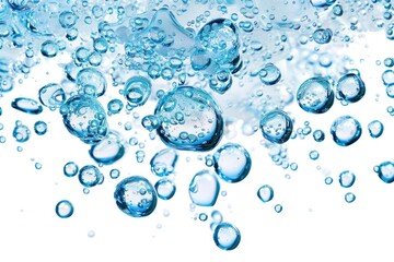 Bubbles floating in the air, capturing the moment