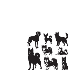 Creative Dog Vector Graphics 