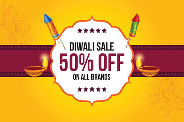 Diwali Sale Advertisement, Banner, Poster, Design vector template, Creative flyer concept, Graphic design element