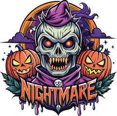 halloween skull and crossbones