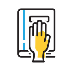 Vector multicolor icon for Truth