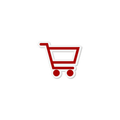 Shopping Cart icon isolated on transparent background