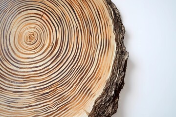 Fototapeta premium Background image of wood slice with detailed wooden texture for stocks.
