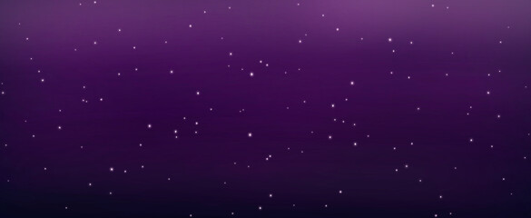 Banner designed with starlight on the background of colored gradation in the night sky