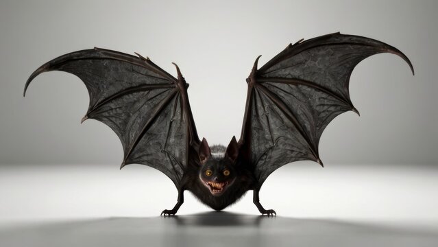 bat on the white background