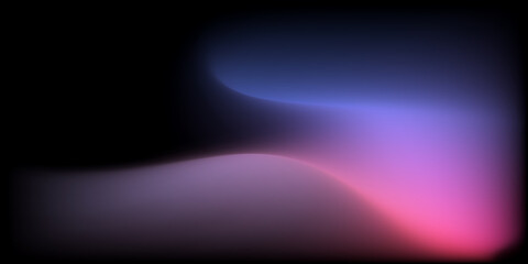 abstract colorful smooth curve gradient background with flowing purple, pink, blue, and violet colors blending smoothly on a black backdrop