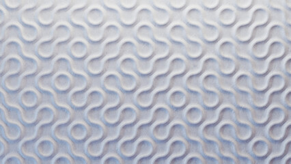 White 3d pattern waves. Rock texture. Light and shadow. Wall decorative panel. Render.