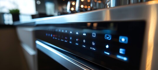 Smart Dishwashing Machine Interface with Customizable Options and Intelligent Cycle Suggestions