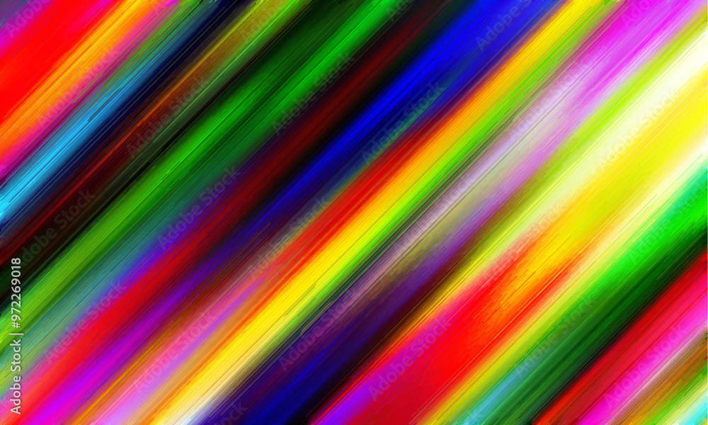Aufkleber colorful abstract background illustration. rainbow style gradient lines. horizontal template for you