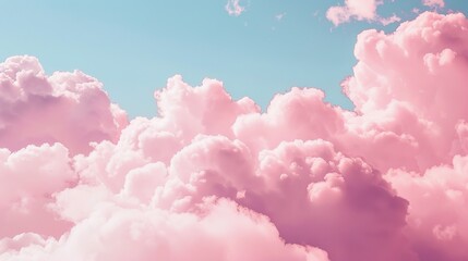 Pink clouds, wallpaper, the soothing beauty of soft-colored clouds