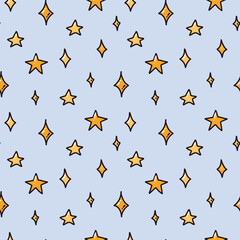 vector retro style seamless pattern