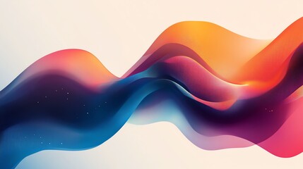 Fototapeta premium Abstract background with colorful, flowing waves.
