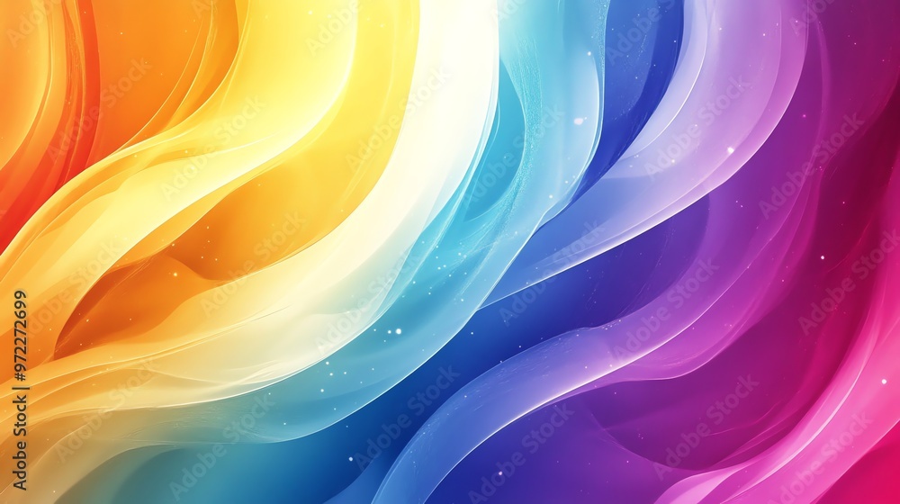 Aufkleber abstract colorful background with a flowing, wave-like pattern.
