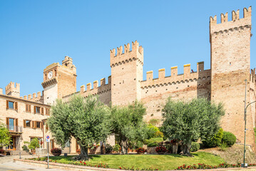 View at the Wall of Gradara Old town - Italy