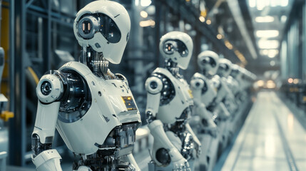 Fototapeta premium Advanced robotics and automation systems in an industrial setting