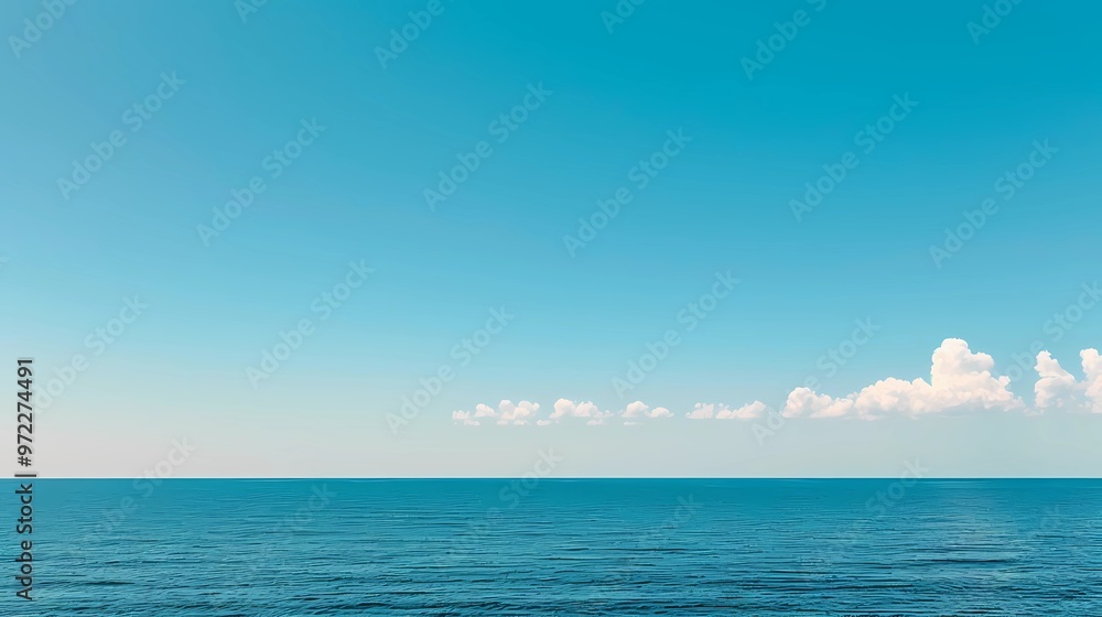 Wall mural sea and sky