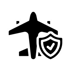 Obraz premium Flight Insurance Icon