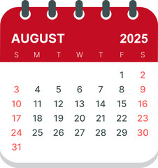 2025 calender-August	

