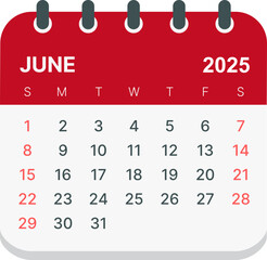 2025 calender-June	
