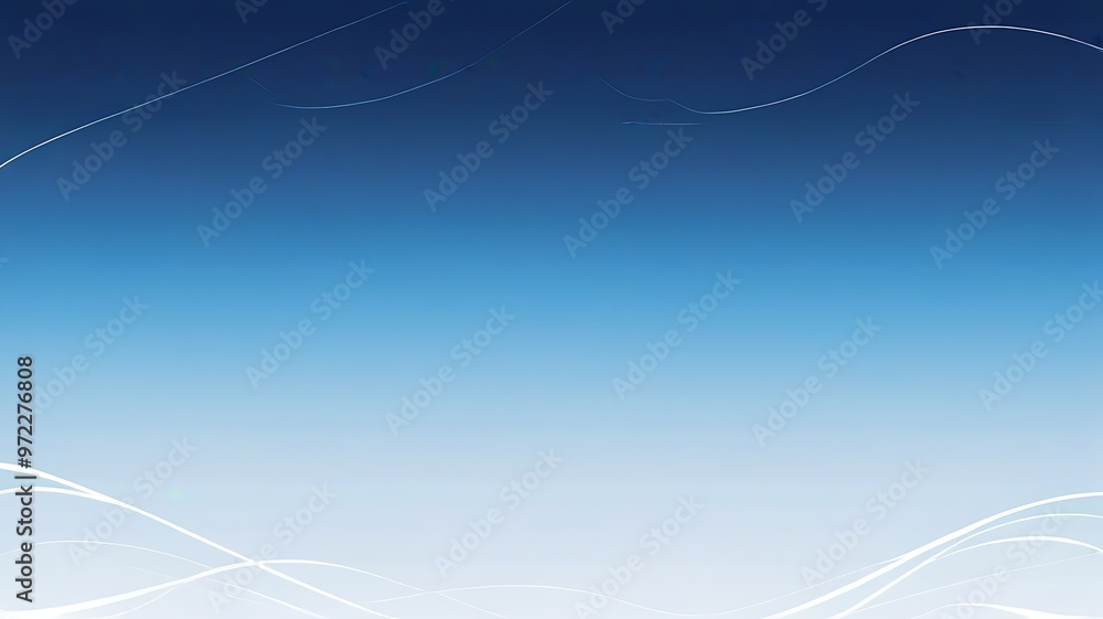 Aufkleber digital abstract art with smooth, flowing wave-like patterns in blue and white. gradient design from
