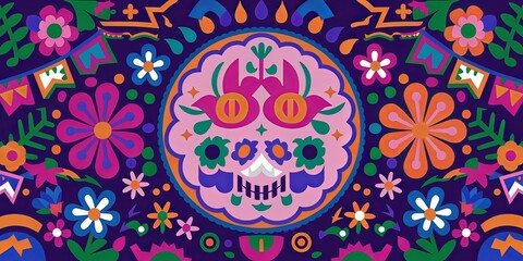 National Hispanic Heritage Month Celebration September to October 2024, banner decorative with bold colors