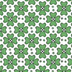 seamless pattern green style