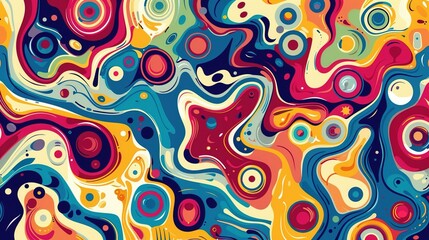 Abstract art seamless pattern wallpaper