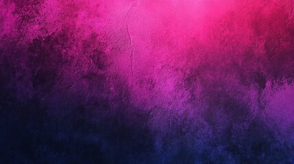 Obraz premium An abstract gradient of vibrant pink and purple hues blending seamlessly into a deep blue backdrop, creating a striking visual effect.