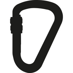 A carabiner for a rope, a clip for a rope, a clasp for jewelry.