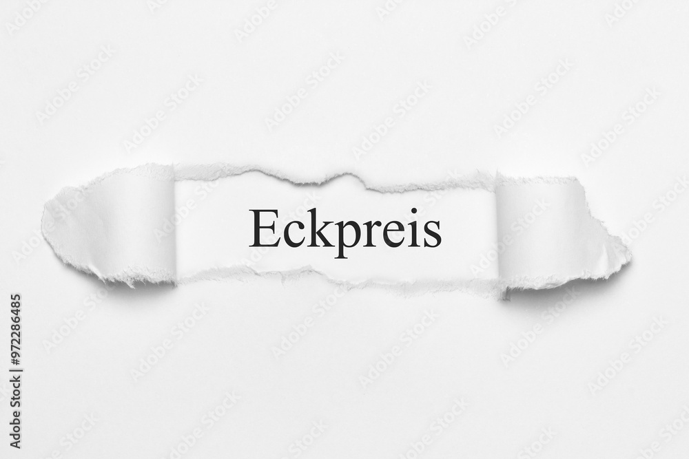 Wall mural Eckpreis	