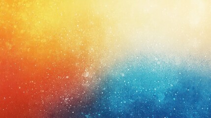 A vibrant blend of warm oranges and cool blues creating a mesmerizing gradient background.