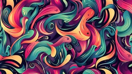 Obraz premium Seamless pattern wallpaper