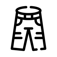 Jeans line icon