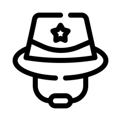 Hat line icon