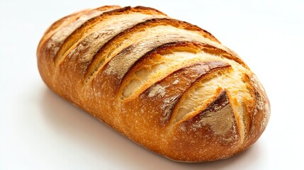 A freshly baked loaf of bread with a crispy crust.