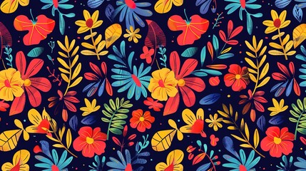 colourful seamless pattern wallpaper