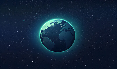 Fototapeta premium graphics of space, planets, and astronauts on a white background.