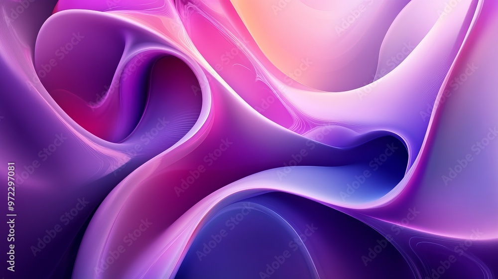 Poster abstract background with smooth shapes