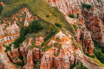 Red rocky slopes Rapa Roșie is a protected geological and floristic reservation area near Sebes...