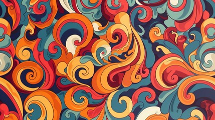 Fototapeta premium Bold pattern wallpaper