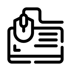 Mousepad line icon