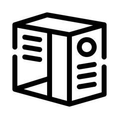 PC Case line icon