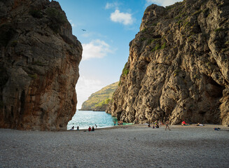 Sa Calobra beach photo Mallorca Island Spain 